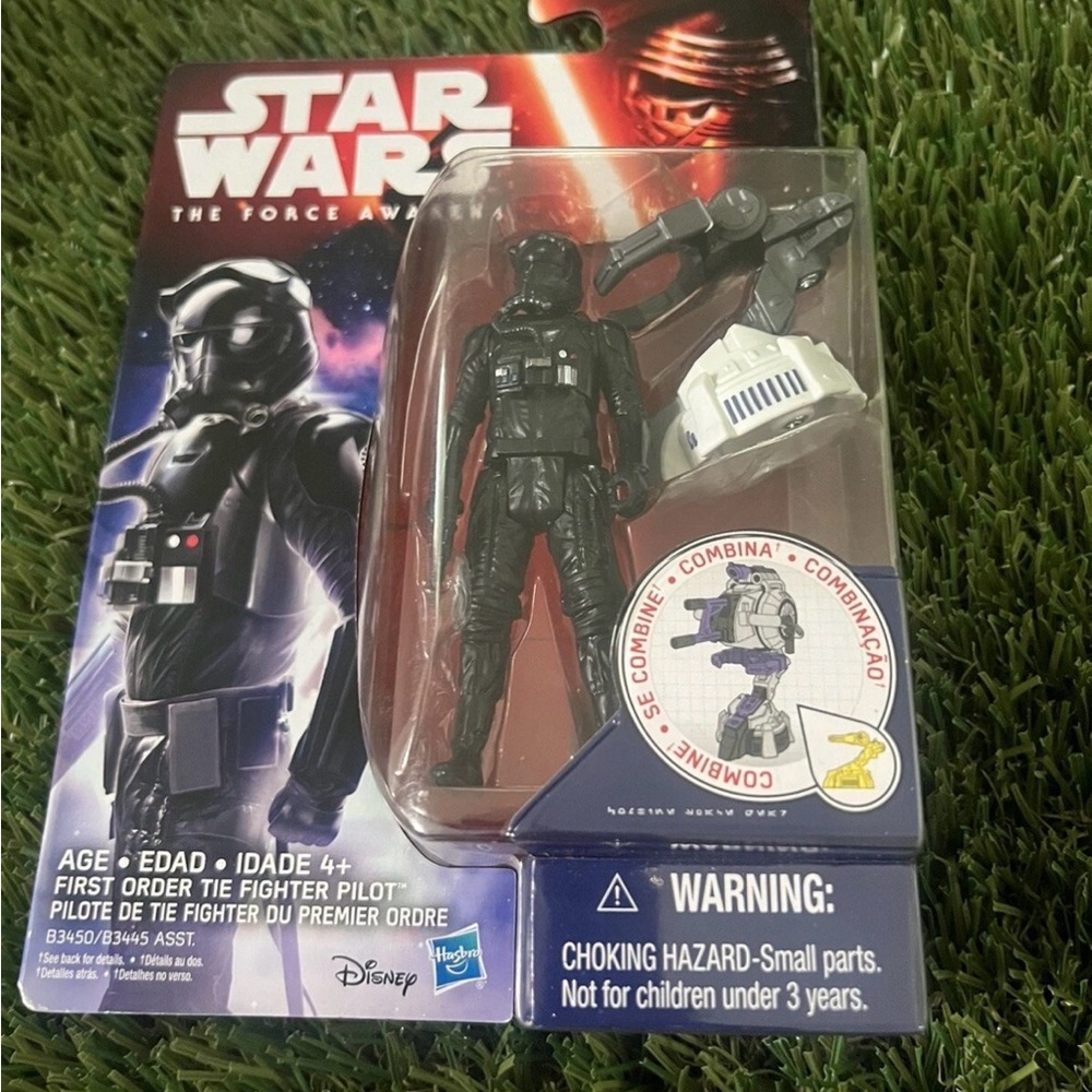 Star Wars First Order Pilot Figure - Black and Gray